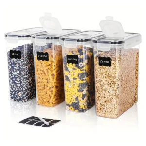 4pcs4l  Large Food Storage Containers With Lids