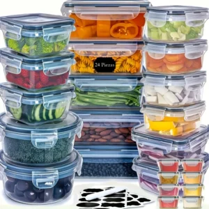 48pcs Leakproof Food Storage Containers Set